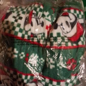 Mickey Mouse Festive Green and Red Infant Pajamas Size 18 Months